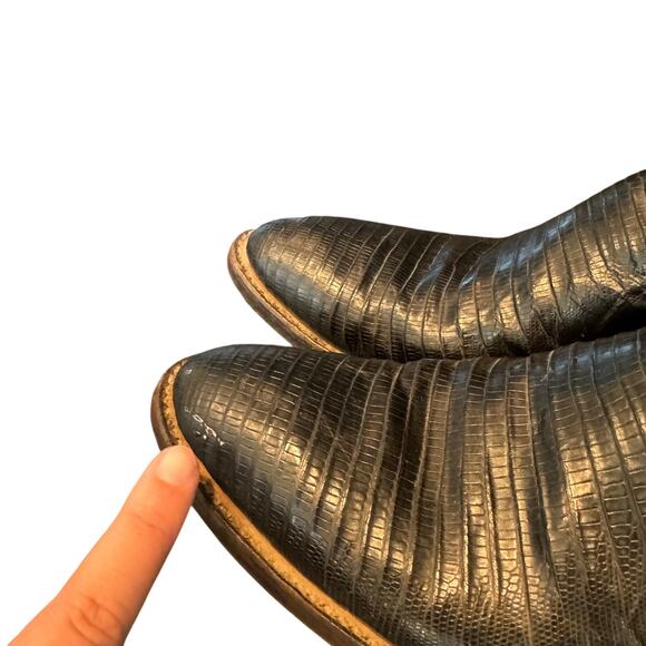 Tony Lama Exotic Genuine Lizard Cowboy Boots Men’s Size 8.5 B - Picture 10 of 13